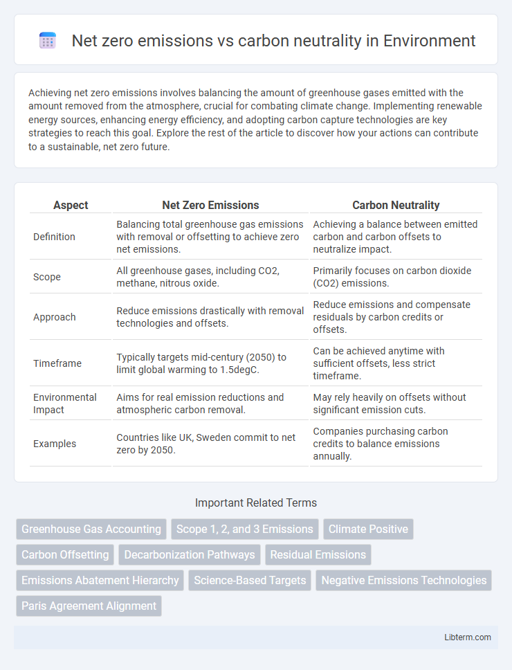 carbon neutrality vs Net zero emissions in Environment - What is The Difference?
