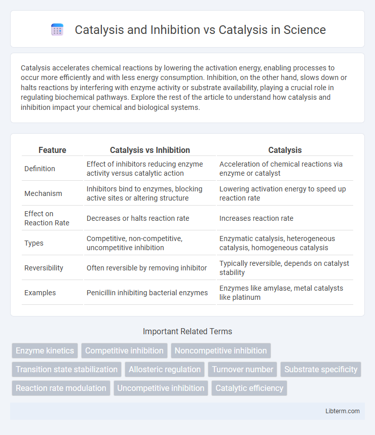 Catalysis vs Catalysis and Inhibition in Science - What is The Difference?