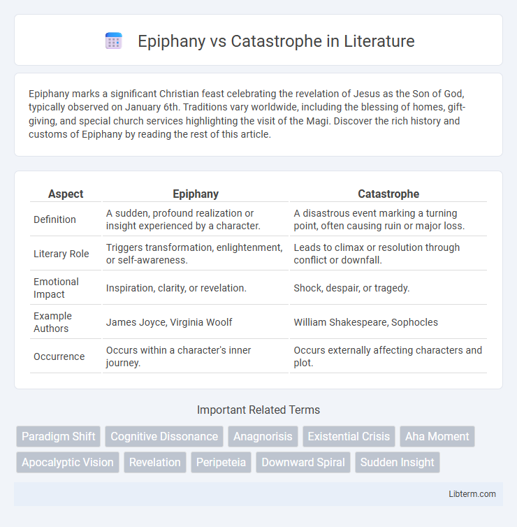 Catastrophe vs Epiphany in Literature - What is The Difference?