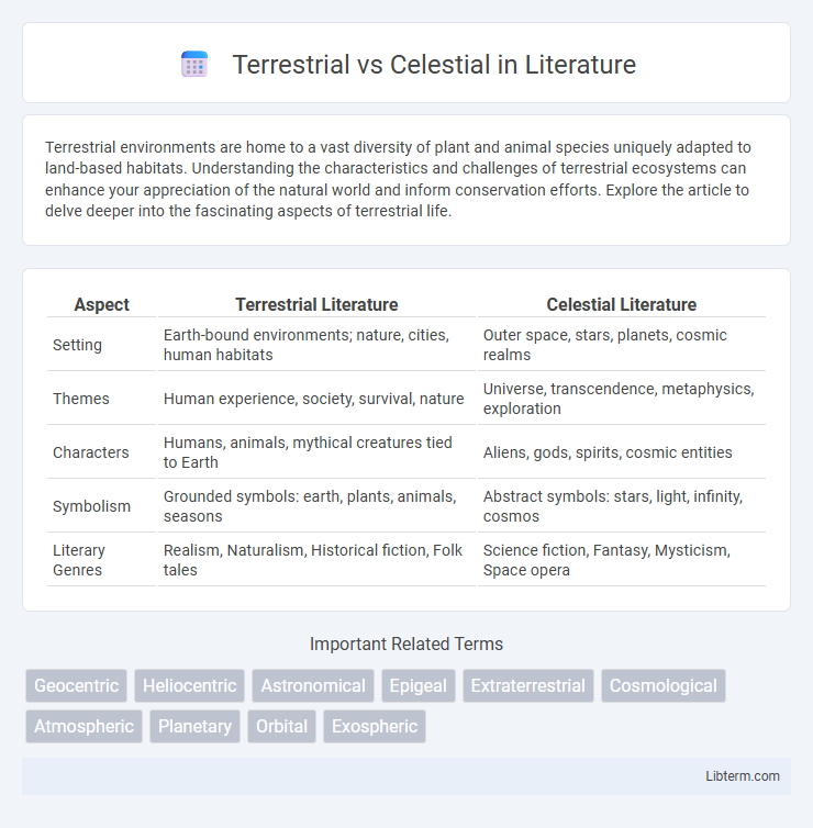Celestial vs Terrestrial in Literature - What is The Difference?