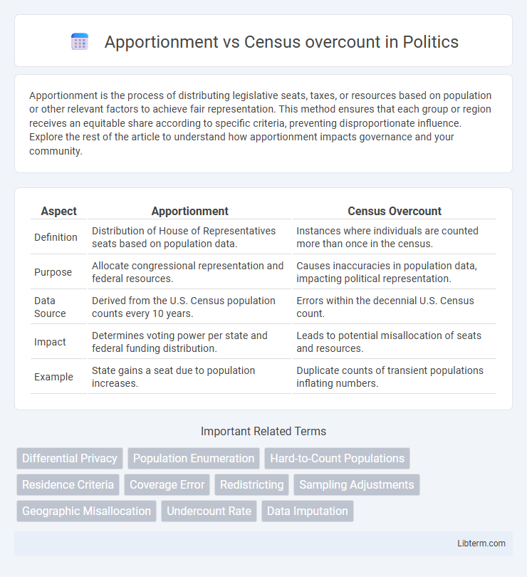 Census overcount vs Apportionment in Politics - What is The Difference?