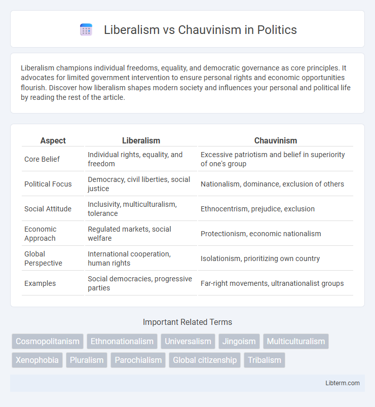 Chauvinism vs Liberalism in Politics - What is The Difference?