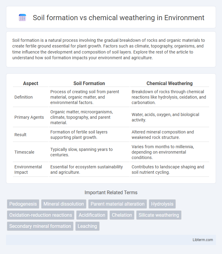 chemical weathering vs Soil formation in Environment - What is The Difference?