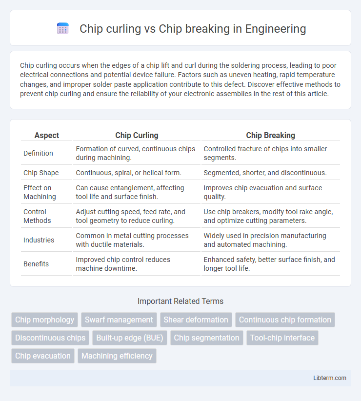 Chip breaking vs Chip curling in Engineering - What is The Difference?