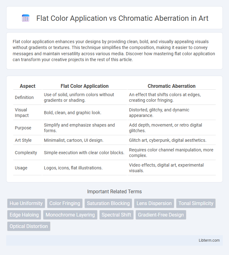 Chromatic Aberration vs Flat Color Application in Art - What is The Difference?