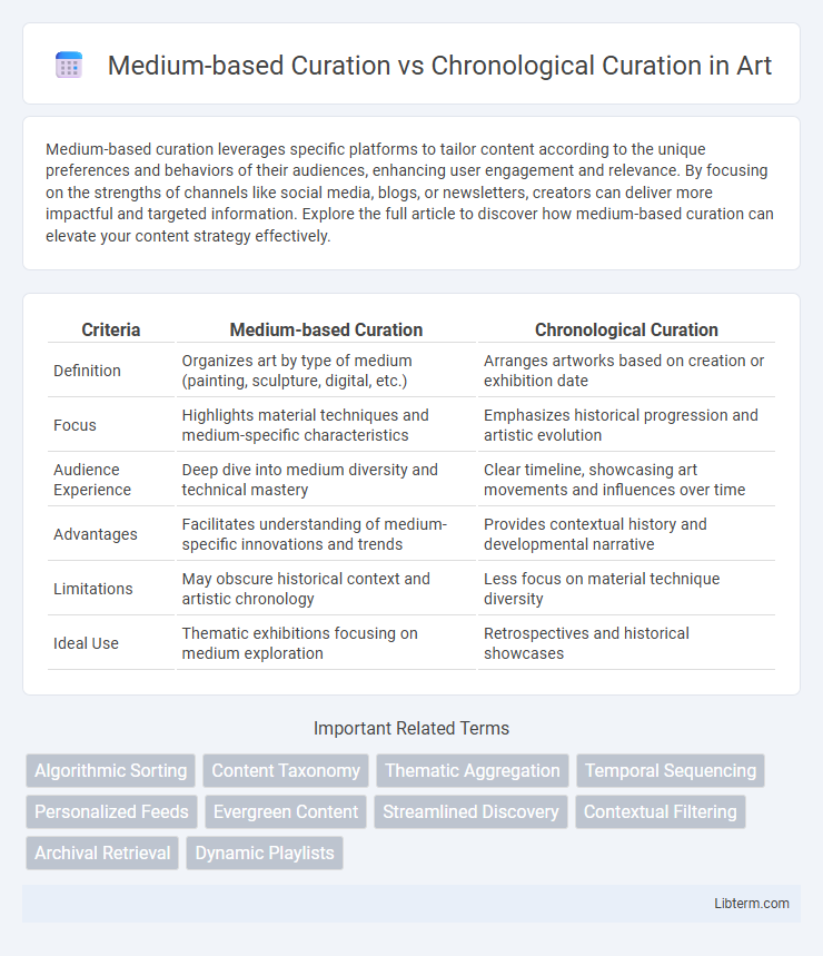 Chronological Curation vs Medium-based Curation in Art - What is The Difference?