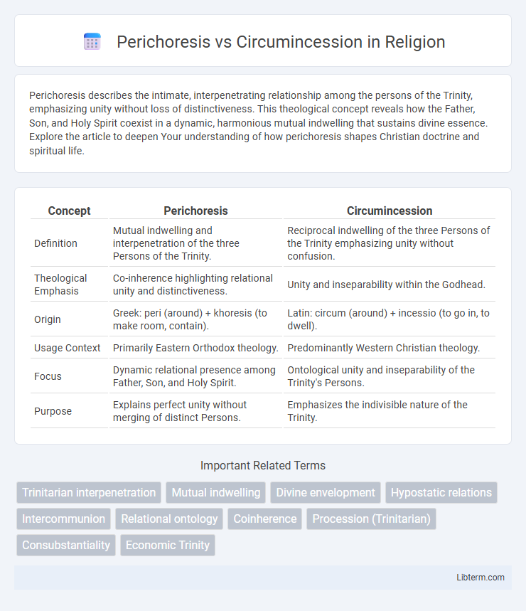 Circumincession vs Perichoresis in Religion - What is The Difference?