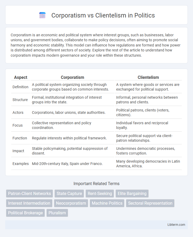 Clientelism vs Corporatism in Politics - What is The Difference?