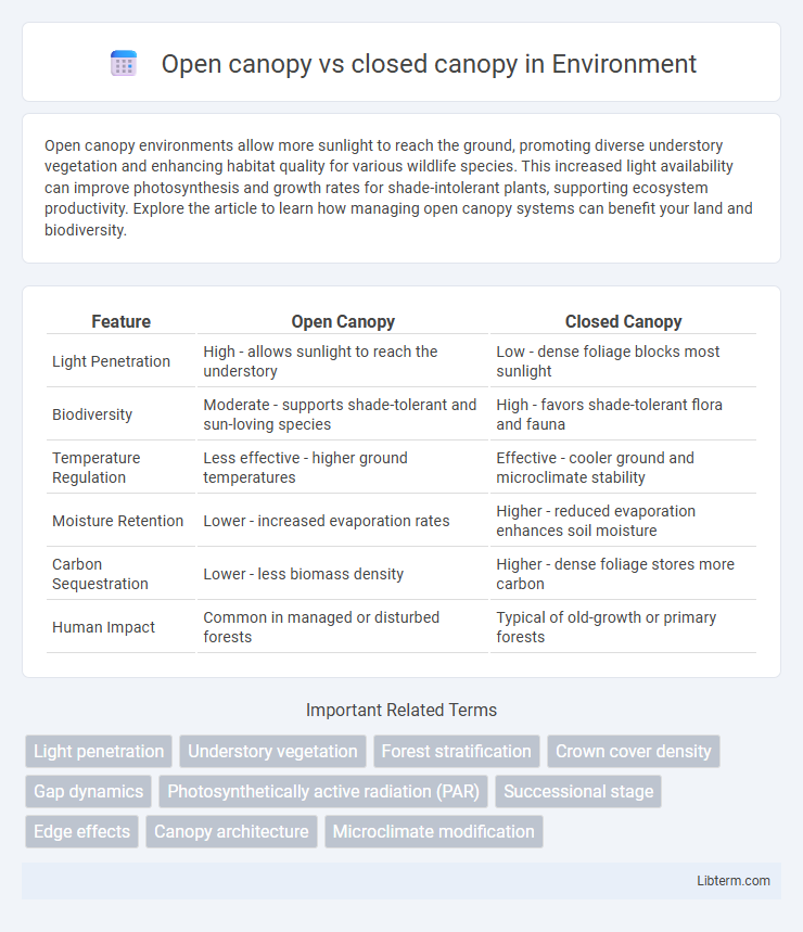 closed canopy vs Open canopy in Environment - What is The Difference?