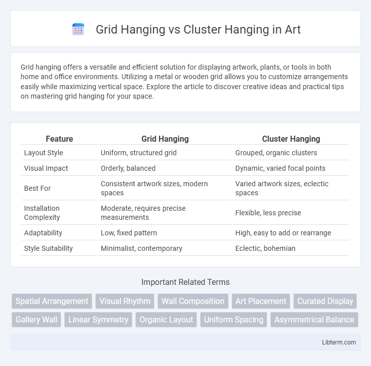 Cluster Hanging vs Grid Hanging in Art - What is The Difference?