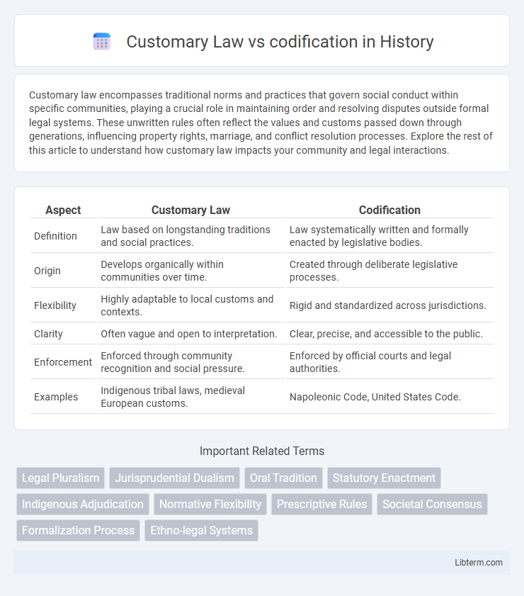 codification vs Customary Law in History - What is The Difference?