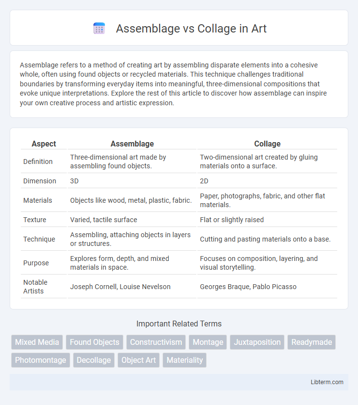 Collage vs Assemblage in Art - What is The Difference?