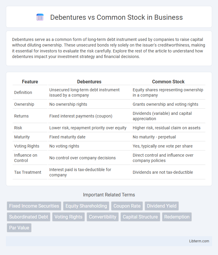 Common Stock vs Debentures in Business - What is The Difference?