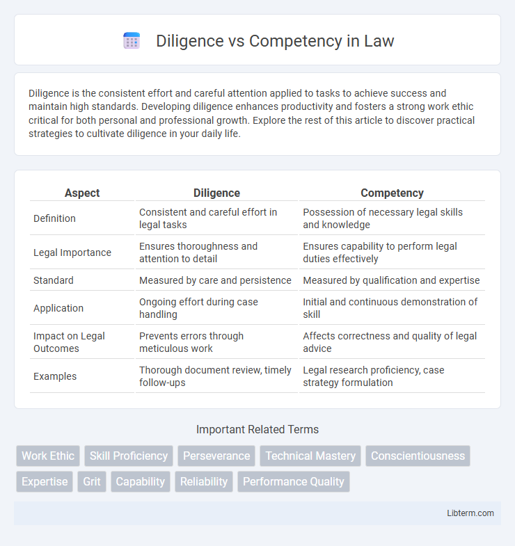Competency vs Diligence in Law - What is The Difference?