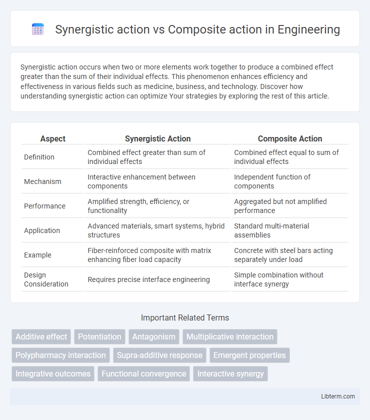 Composite action vs Synergistic action in Engineering - What is The Difference?