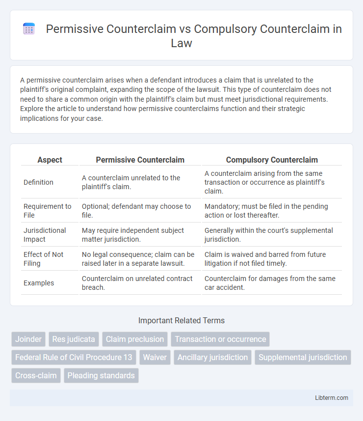 Compulsory Counterclaim vs Permissive Counterclaim in Law - What is The Difference?