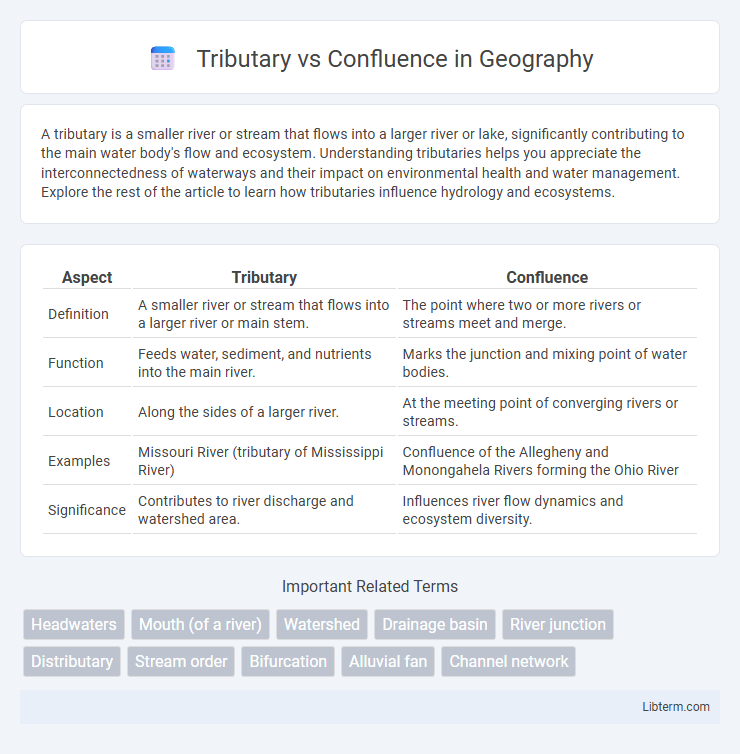 Confluence vs Tributary in Geography - What is The Difference?