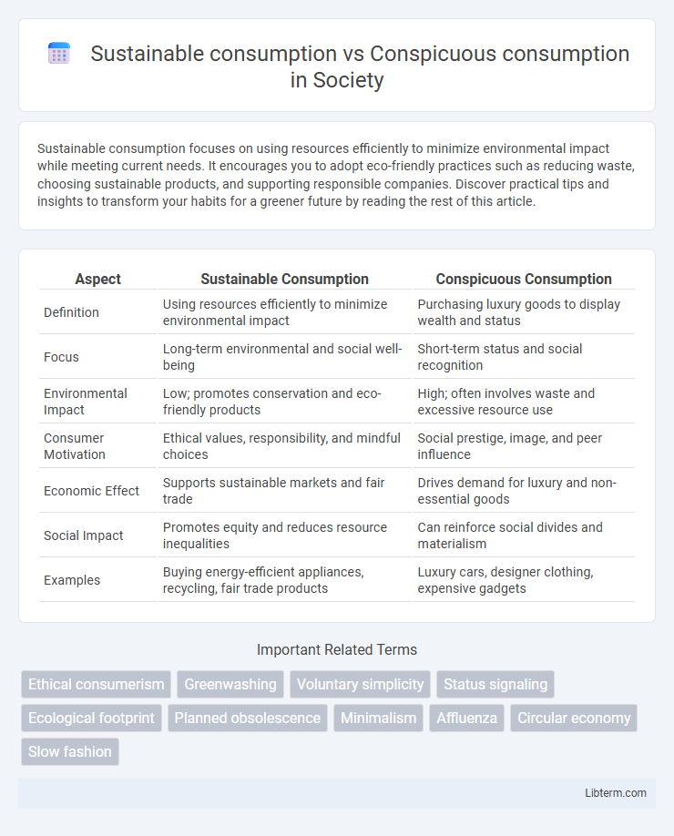 Conspicuous consumption vs Sustainable consumption in Society - What is The Difference?