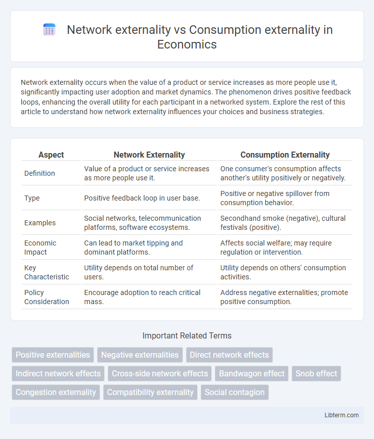 Consumption externality vs Network externality in Economics - What is The Difference?