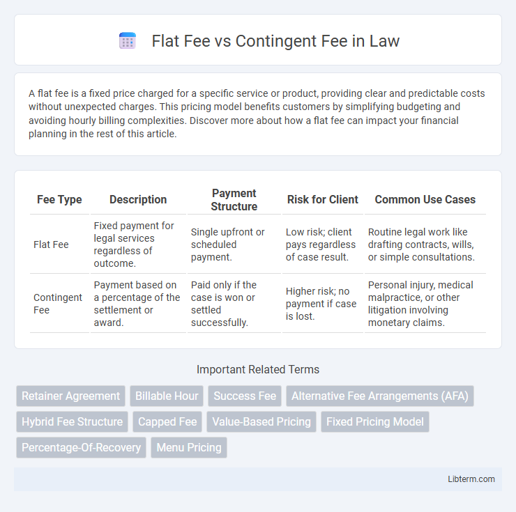 Contingent Fee vs Flat Fee in Law - What is The Difference?