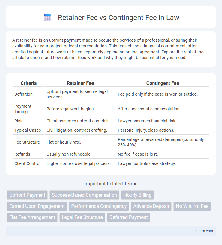 Contingent Fee vs Retainer Fee in Law - What is The Difference?