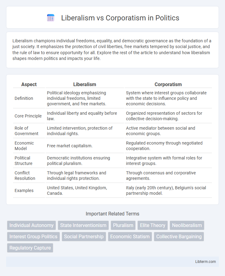 Corporatism vs Liberalism in Politics - What is The Difference?