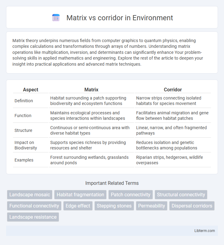 corridor vs Matrix in Environment - What is The Difference?