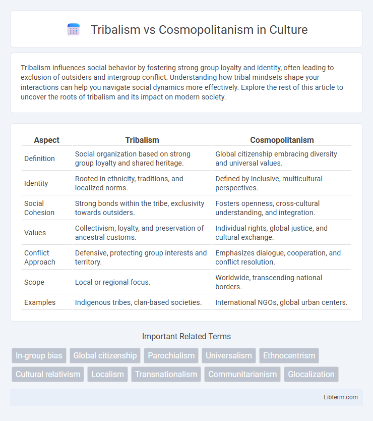Cosmopolitanism vs Tribalism in Culture - What is The Difference?
