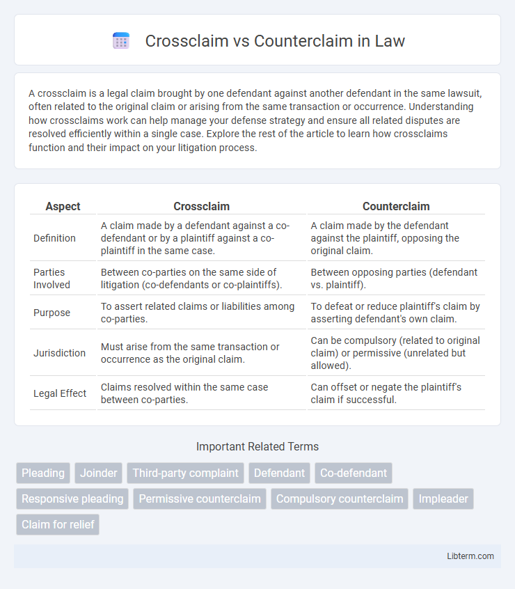 Counterclaim vs Crossclaim in Law - What is The Difference?