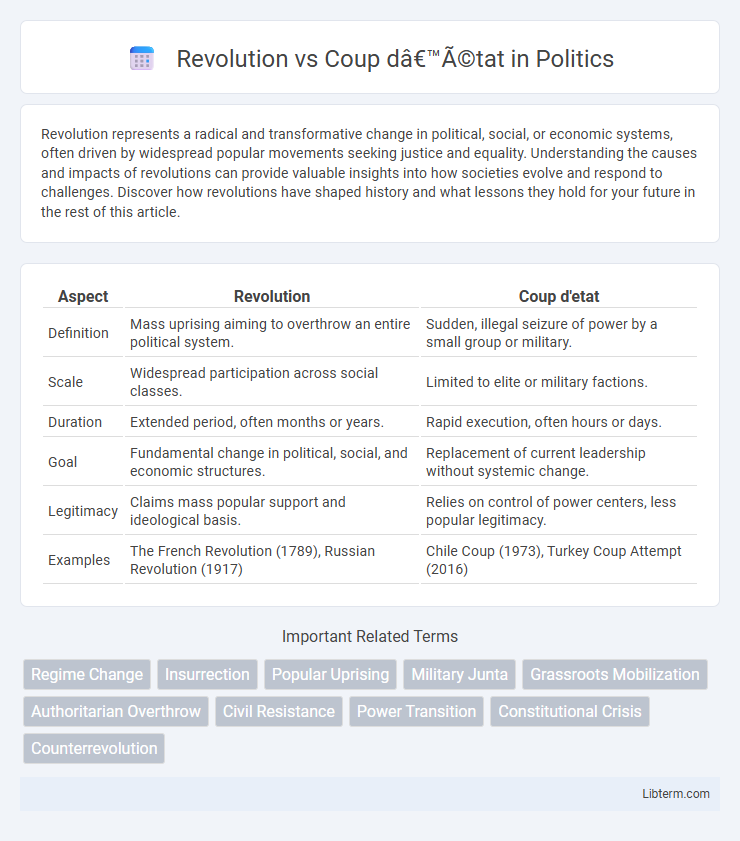 Coup d’état vs Revolution in Politics - What is The Difference?