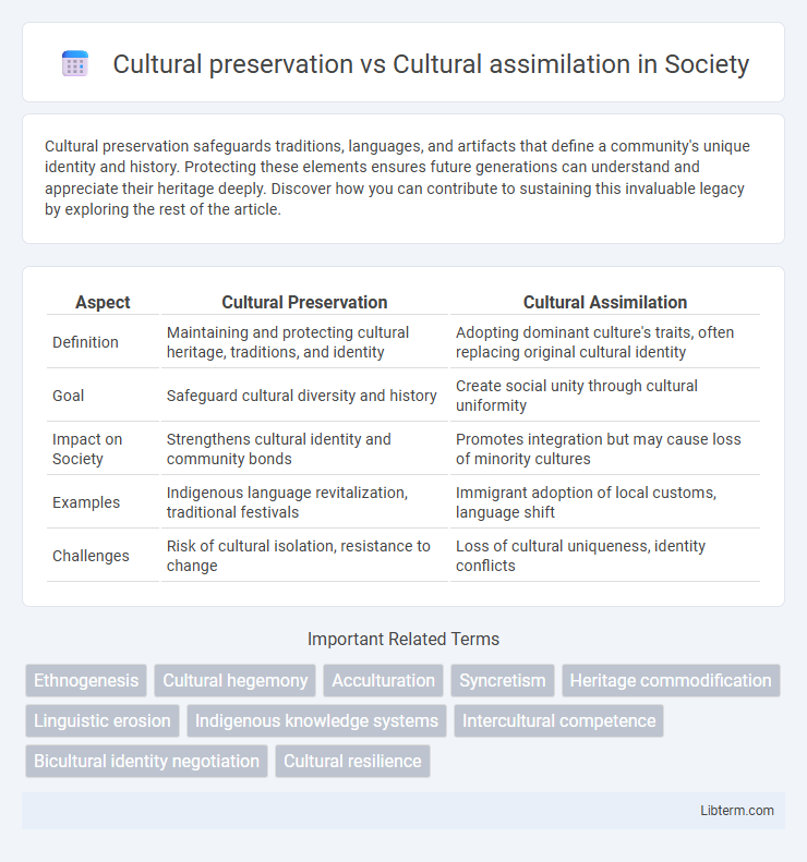Cultural assimilation vs Cultural preservation in Society - What is The Difference?