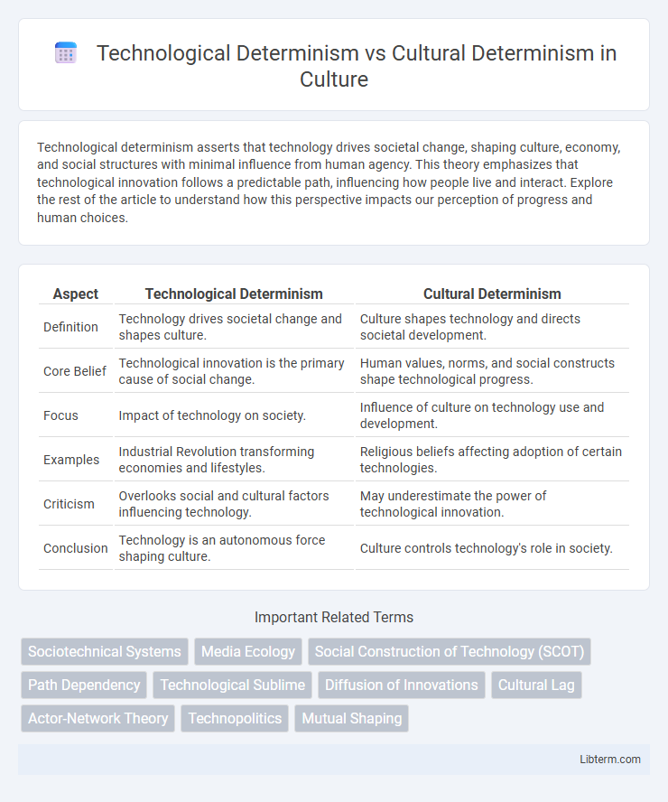Cultural Determinism vs Technological Determinism in Culture - What is The Difference?