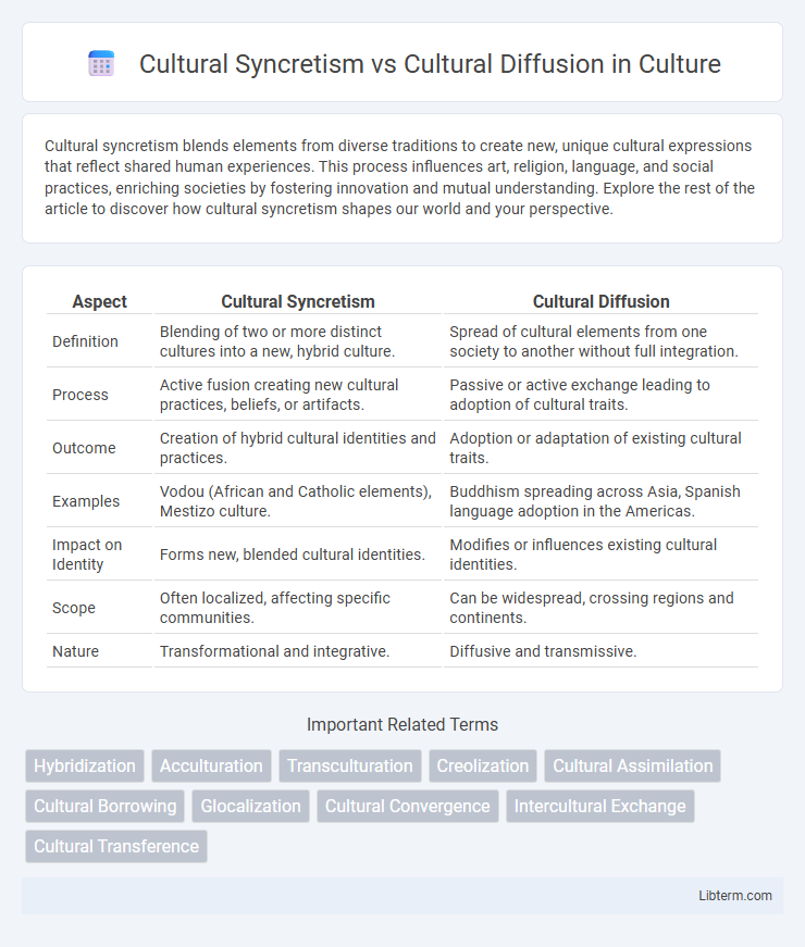 Cultural Diffusion vs Cultural Syncretism in Culture - What is The Difference?