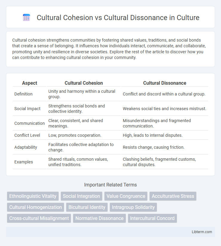 Cultural Dissonance vs Cultural Cohesion in Culture - What is The Difference?