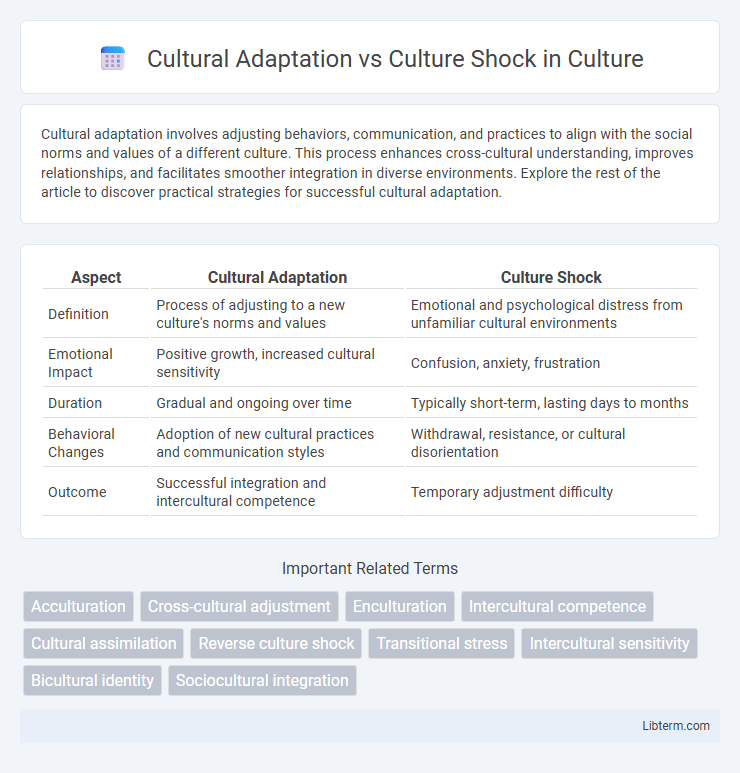 Culture Shock vs Cultural Adaptation in Culture - What is The Difference?