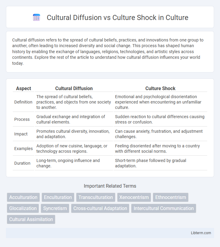 Culture Shock vs Cultural Diffusion in Culture - What is The Difference?