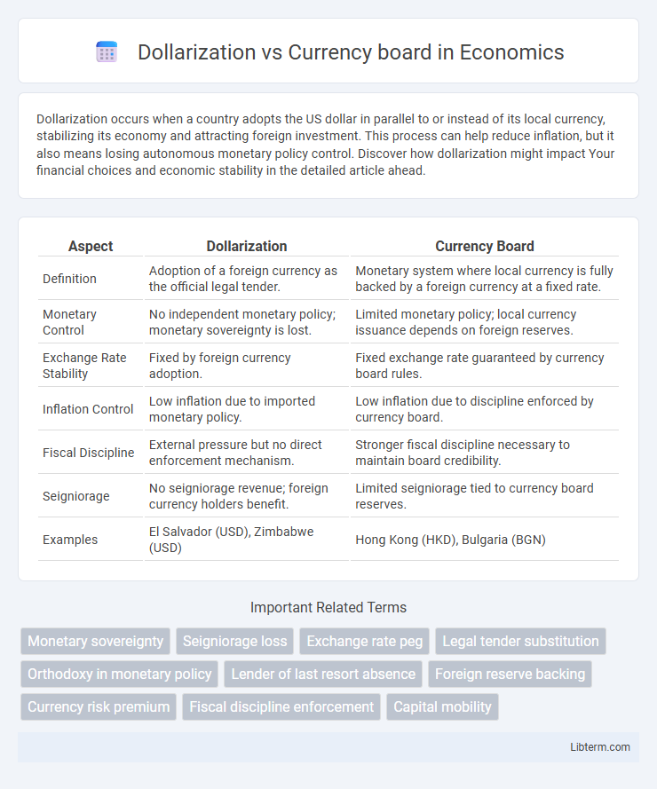 Currency board vs Dollarization in Economics - What is The Difference?