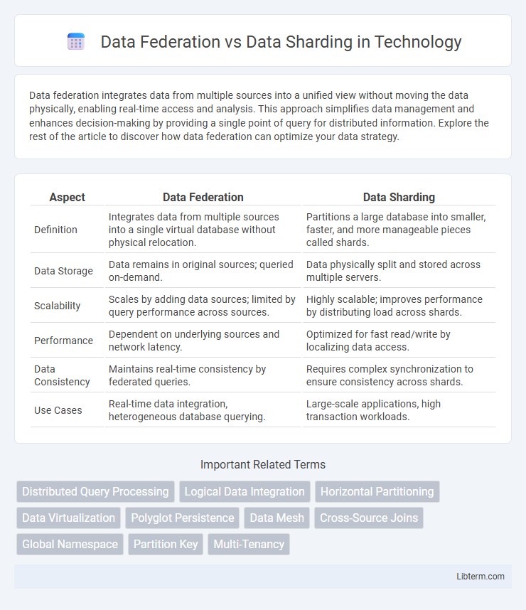 Data Sharding vs Data Federation in Technology - What is The Difference?