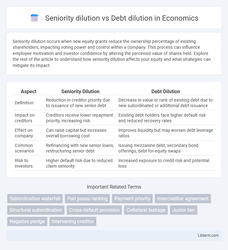 Debt dilution vs Seniority dilution in Economics - What is The Difference?