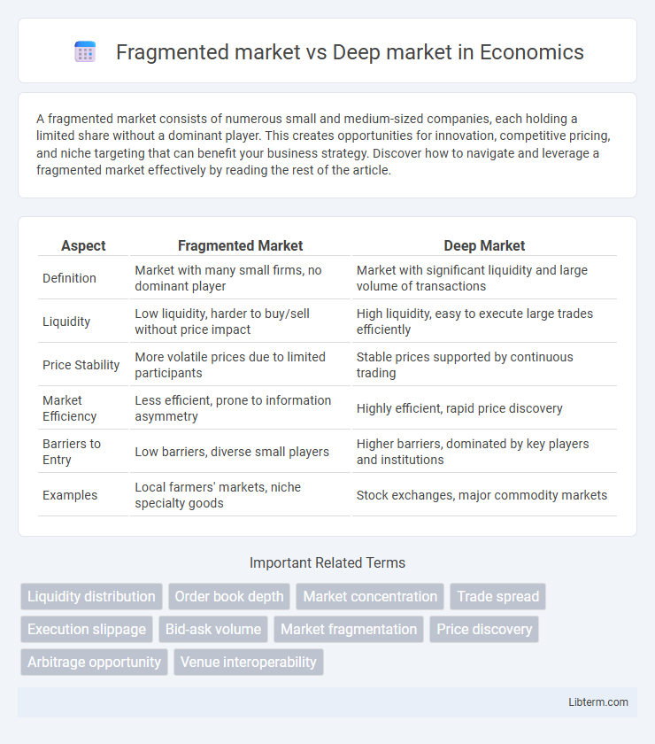 Deep market vs Fragmented market in Economics - What is The Difference?