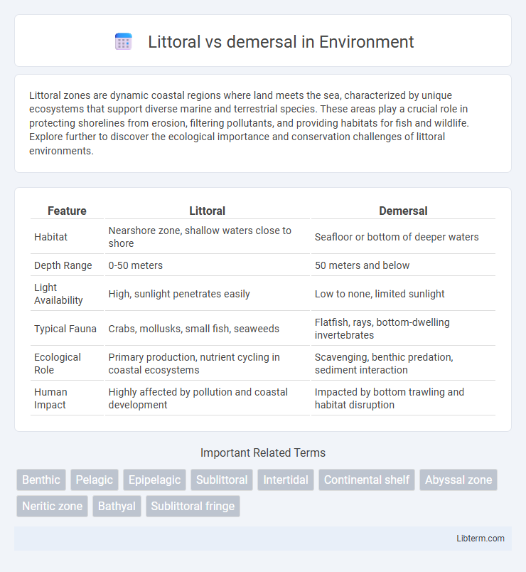 demersal vs Littoral in Environment - What is The Difference?