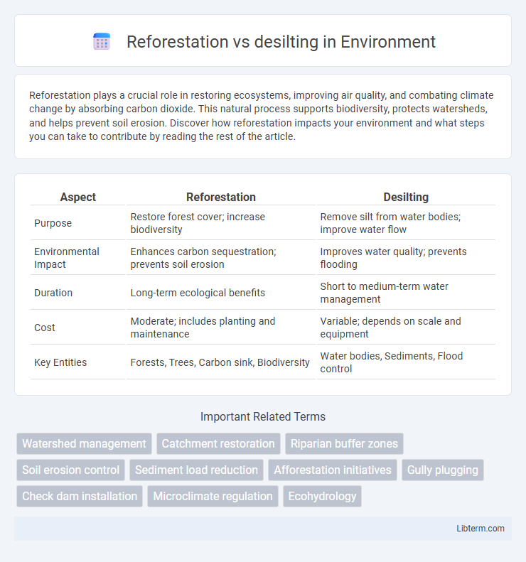desilting vs Reforestation in Environment - What is The Difference?