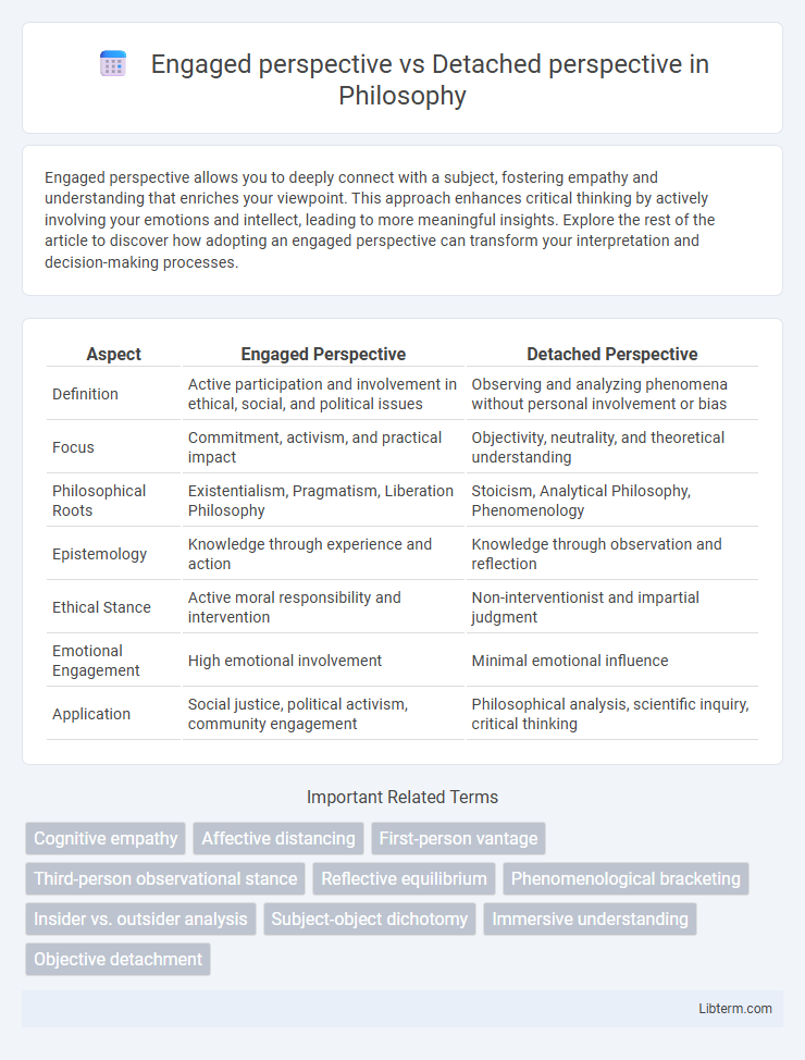 Detached perspective vs Engaged perspective in Philosophy - What is The Difference?