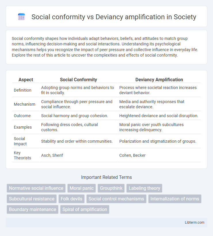 Deviancy amplification vs Social conformity in Society - What is The Difference?