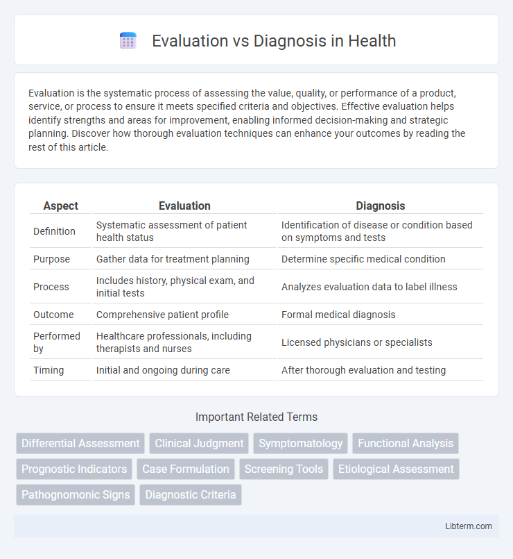 Diagnosis vs Evaluation in Health - What is The Difference?