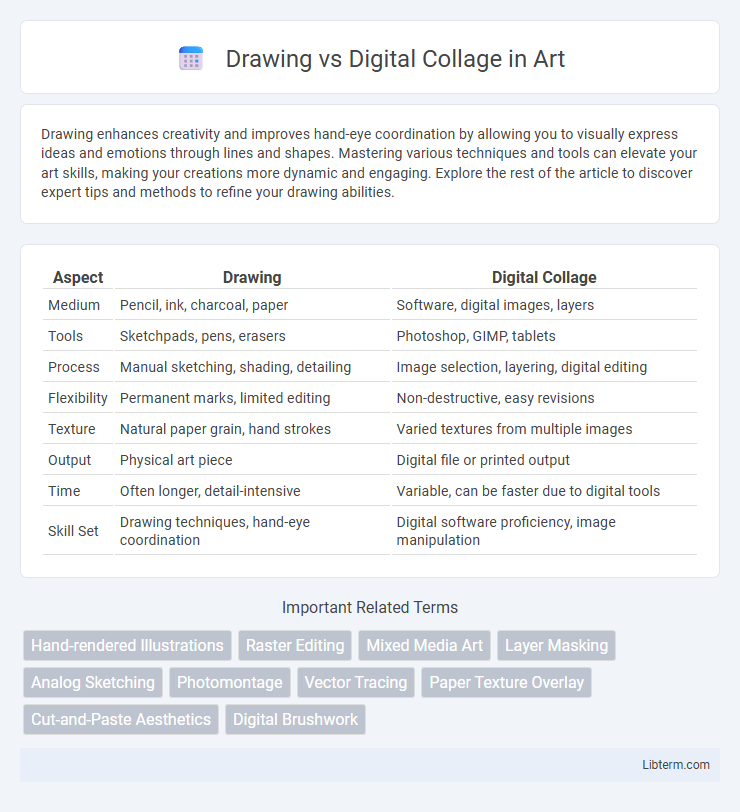 Digital Collage vs Drawing in Art - What is The Difference?
