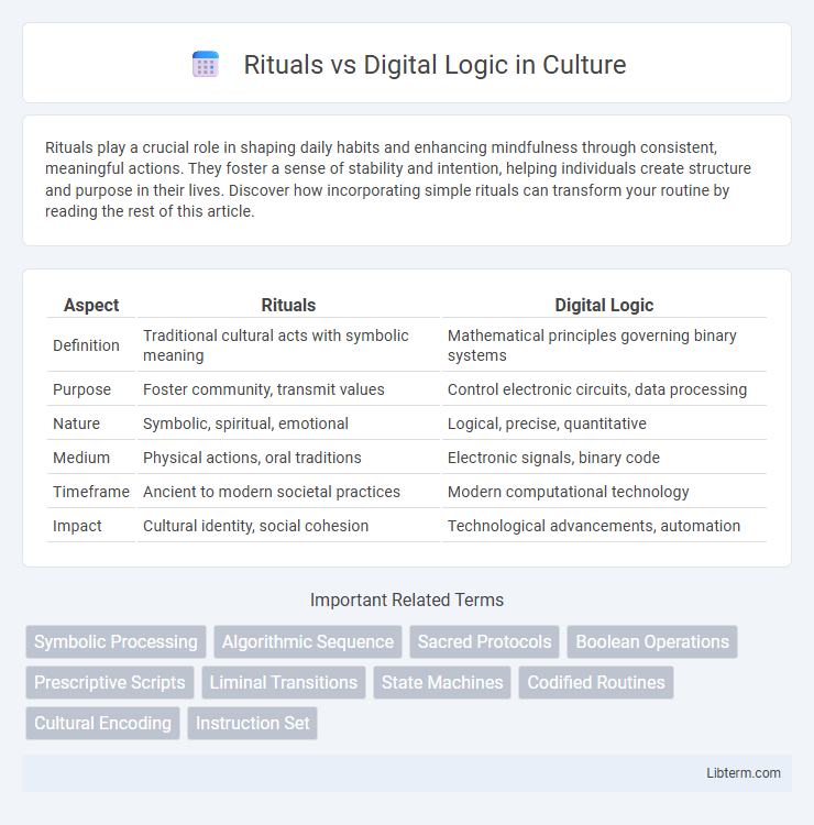 Digital Logic vs Rituals in Culture - What is The Difference?