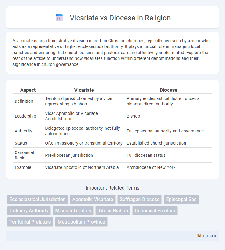 Diocese vs Vicariate in Religion - What is The Difference?