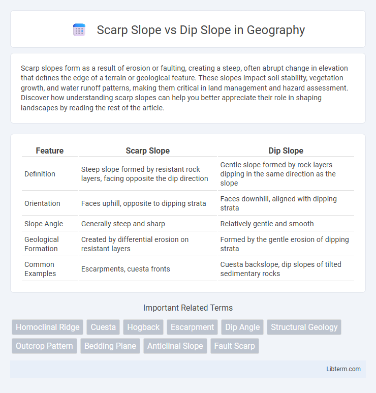 Dip Slope vs Scarp Slope in Geography - What is The Difference?