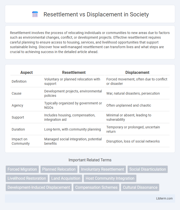 Displacement vs Resettlement in Society - What is The Difference?